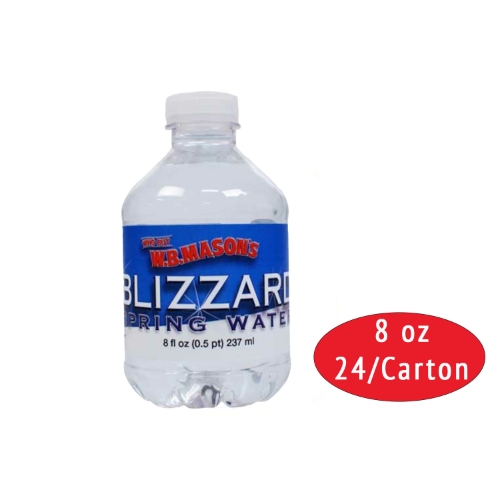 Blizzard Spring Water, 8 oz Bottle, 24/Carton