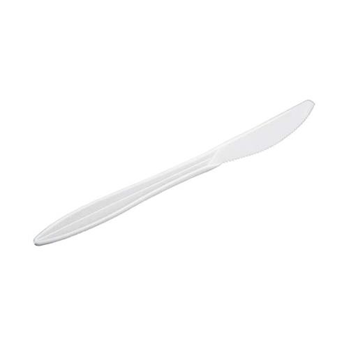 Chef's Supply Knives, Medium Weight, Polypropylene, White, 1,000/Case