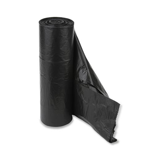 Heritage LLDPE Can Liners, 12-16 Gallon, 24" x 32", 1 mil, Black, 250 Bags/Carton