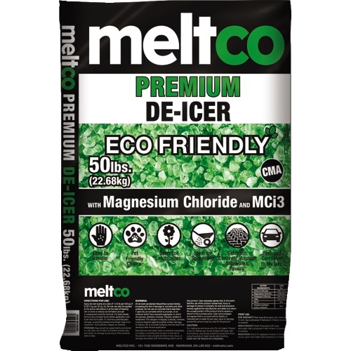 meltco Premium De-Icer, Eco Friendly, 50 lb. Bag
