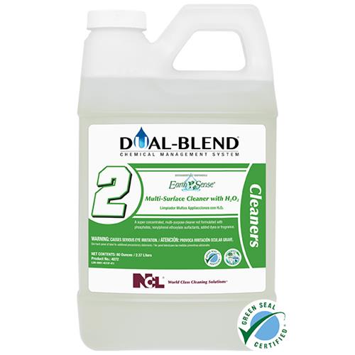 National Chemical Laboratories Dual-Blend® #2 Earth Sense® Multi-Surface Cleaner with H2O2 Super Concentrate, 4/CS