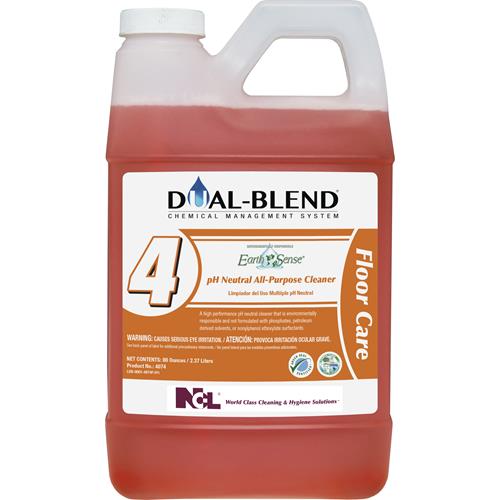 National Chemical Laboratories Dual-Blend® #4 Earth Sense® pH Neutral All-Purpose Cleaner, 80 oz., 4/Case
