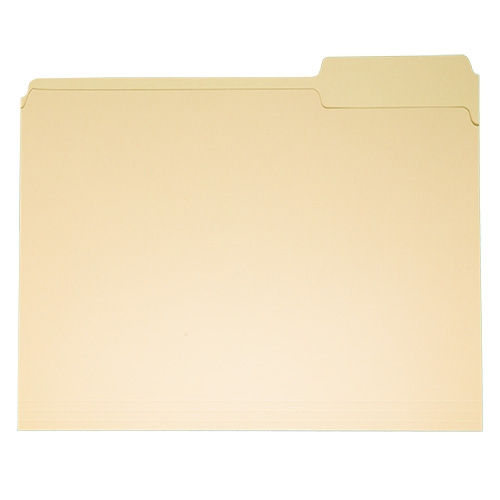 File Folders, 1/3 Cut Assorted, Manila